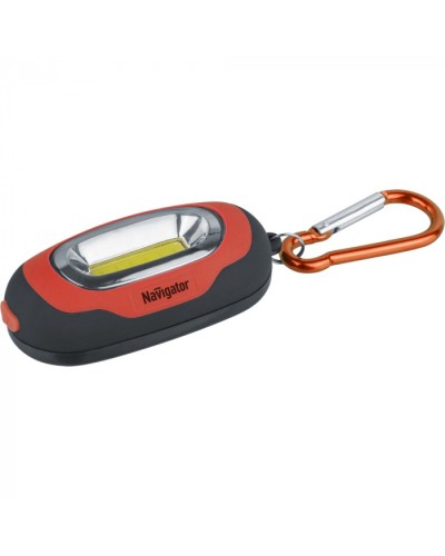 Фонарь Navigator 93 657 NPT-KC07-R-2CR2032 брелок пласт.1COB LED(1Вт) 3 реж.крас в Орле Светильники Pintop.ru