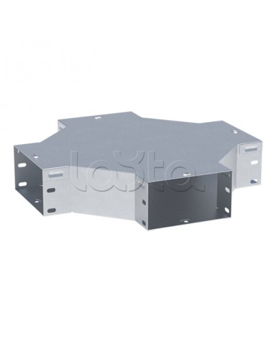 Ответвитель крестообразный 100х200-1,5 мм HDZ EKF (x10020008-1,5-HDZ) в Орле Аксессуары для лотков Pintop.ru