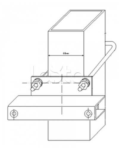 Узел крепления блоков подключения и управления БД-НР, БМ-НР, БУПР извещателей Омега-микродизайн УЗК-КС 60 в Орле Кронштейны и планки для извещателей Pintop.ru