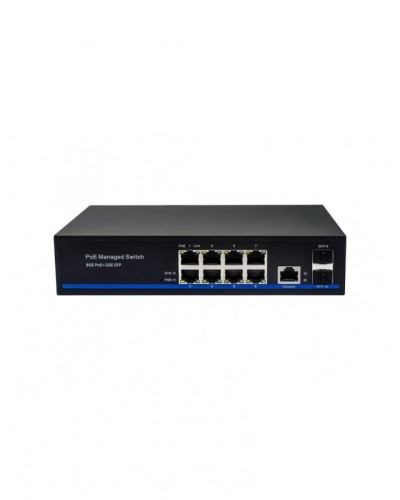 Управляемый L2 PoE коммутатор Gigabit Ethernet на 8 RJ45 PoE + 2 x GE SFP порта NST NS-SW-8G2G-PL в Орле Коммутаторы Pintop.ru