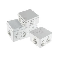 Экопласт JBS070 Коробка распред. о/п, 70х70х40мм 6 вых., IP44 белый