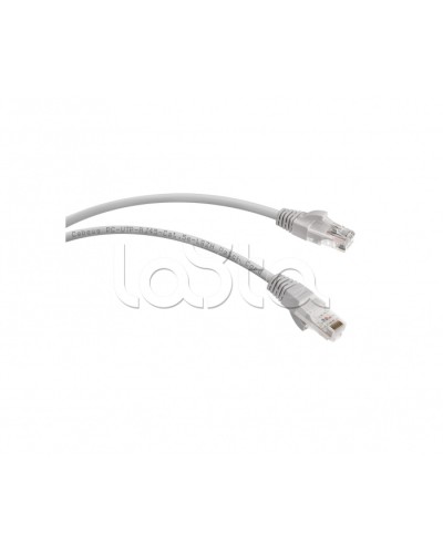 Патч-корд UTP, категория 5e, 0.5 м, LSZH, неэкранированный, серый Cabeus PC-UTP-RJ45-Cat.5e-0.5m-LSZH в Орле Патчкорды (медные) Pintop.ru