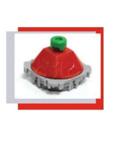 Купол 45 гр. для потолочной коробки под заливки в бетон (красный) Экопласт 44606 в Орле Аксессуары для лотков Pintop.ru