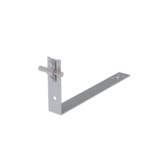 Черепичный держатель болтовой на обрешётку для прутка Ø 5-10 мм L430 мм H100 мм HD КМ-профиль (CDBO-L430-D5-10 HD)