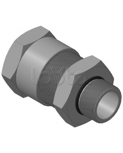 Кабельный ввод с резьбой М32х1,5 мм для открытой прокладки кабеля с проходным диаметром d=20-24 мм Спектрон КВН-24-Н-32х1,5 в Орле Аксессуары для кабель-канала Pintop.ru