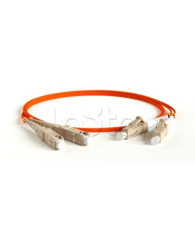 Патч-корд волоконно-оптический MM 62.5/125, LC-SC, duplex, LSZH, 2 м Hyperline FC-D2-62-LC/PR-SC/PR-H-2M-LSZH-OR (FC-62-LC-SC-PC-2M) в Орле Патч-корды оптические Pintop.ru