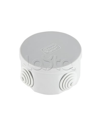 Экопласт JBR080 Коробка распред. о/п, D=80х40мм 4 вых., IP44 белый в Орле Распределительные коробки Pintop.ru