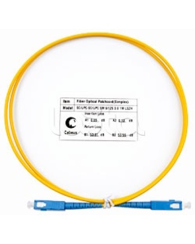 Пигтейл одномодовый оптический, SM 9/125, LSZH simplex SC/SC (1 м) Cabeus FOP(s)-9-SC-SC-1m в Орле Патч-корды оптические Pintop.ru
