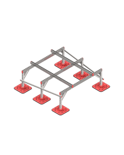 Опорная конструкция для установки оборудования TECHNORAPTOR FOOT 1500х1500 тип 3 КМ-профиль (KM-TR-F-SSEI-1500-1500-3) в Орле Системы видеонаблюдения Pintop.ru