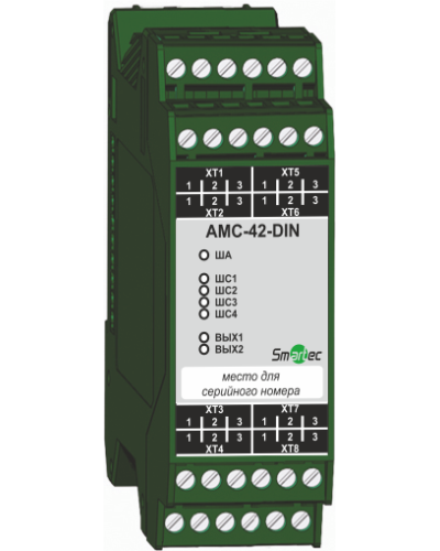 Адресный модуль Smartec AMС-42-DIN в Орле Адресная система охранно-пожарной радиоканальной сигнализации Smartec Pintop.ru