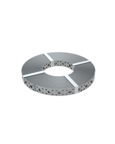 Перфорированная монтажная лента 20х1,0 мм (упак. 25 м) КМ-Профиль (PF1.0-20) в Орле Аксессуары для лотков Pintop.ru