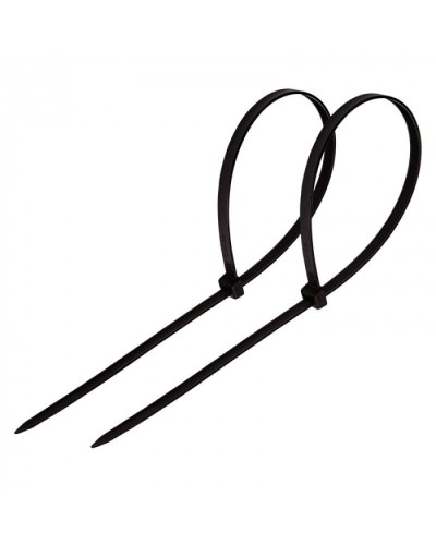 Стяжка нейлоновая неоткрывающаяся, безгалогенная (halogen free) 150x3.6мм, черная (100 шт) в Орле Стяжки-хомуты Pintop.ru