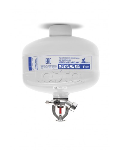 Модуль порошкового пажаротушения ПОЖТЕХНИКА МПП-2,5/68 МИГ (температура срабатывания +68°С) (белый) в Орле Огнетушители Pintop.ru