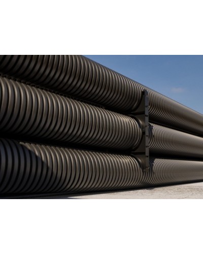 Двустенная труба ПНД гибкая для открытой прокладки д.40мм, SN23, 450Н, УФ, с протяжкой DKC 151940100 в Орле Труба гофрированная Pintop.ru