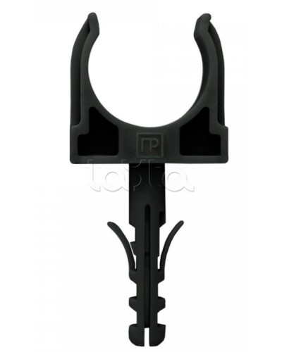 Крепеж-клипса с дюбелем черная д32 в малой упаковке (10шт/450шт уп/кор) Промрукав (PR13.0306) в Орле Держатели, клипсы, скобы Pintop.ru