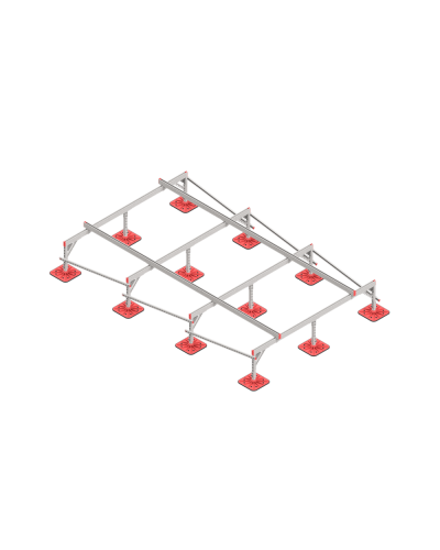 Опорная конструкция для установки оборудования TECHNORAPTOR FOOT 2500х4000 КМ-профиль (KM-TR-F-SSEI-2500-4000) в Орле Системы видеонаблюдения Pintop.ru