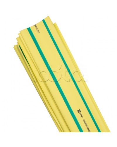 Термоусаживаемая трубка ТУТ нг 25/12,5 желто-зеленая в отрезках по 1м EKF PROxima (tut-25-yg-1m) в Орле Аксессуары для кабель-канала Pintop.ru