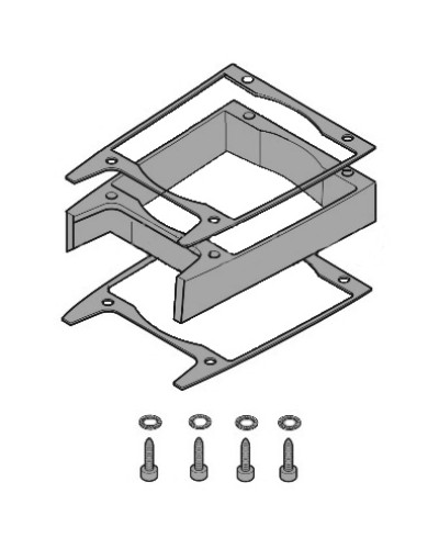 Удлинитель кожуха электродвигателя C-BXK, C-BXEK Came 119RICX043 в Орле Запчасти для шлагбаумов и автоматики Pintop.ru