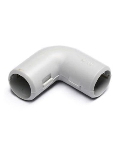 Угол 90° (из двух частей) для труб D20 мм, без галогена (25 шт/уп) Экопласт 41220-25HF в Орле Аксессуары для труб (ОКЛ) Экопласт Pintop.ru