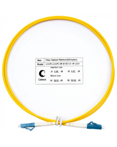 Шнур оптический simplex LC-LC 9/125 sm 1,5м LSZH Cabeus FOP(s)-9-LC-LC-1,5m в Орле Патч-корды оптические Pintop.ru