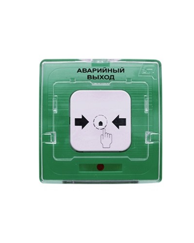 Устройство дистанционного пуска Рубеж УДП 513-10 Аварийный выход (зеленый) в Орле Пожарные извещатели Pintop.ru