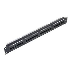 Патч-панель 19", 1U, 24xRJ45 кат.5e NETLAN EC-URP-24-UD2
