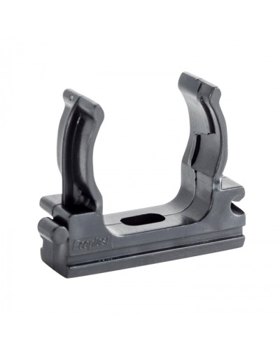 CF32G Держатель (клипса), без галогена, для труб D32мм, цвет чёрный (10шт) Экопласт (41732-10HF-BL) в Орле Держатели, клипсы, скобы Pintop.ru