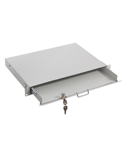 Полка под клавиатуру, выдвижная 1U TLK TLK-KB1-GY в Орле Полки для шкафов и стоек Pintop.ru