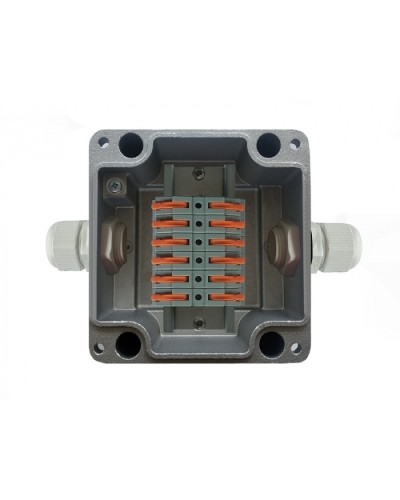 Металлическая коробка соединительная МКС 2ВК Wago «МОРОЗ»с датчиком вскрытия корпуса (тампером), IP66/IP68 Магнито-Контакт в Орле Распределительные коробки Pintop.ru