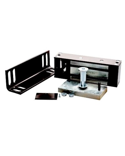 Замок электромагнитный Олевс М2-400 с уголком черный в Орле Электромагнитные замки Pintop.ru