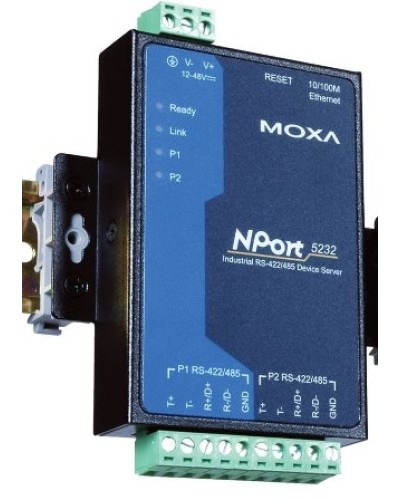 Сервер 2-портовый RS-422/485 в Ethernet Moxa NPort 5232 в Орле Дополнительное оборудование для ОПС Pintop.ru