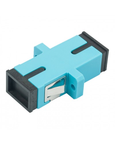 Адаптер оптический проходной SC-SC, OM3, симплекс (simplex), бирюзовый Datarex DR-540023 в Орле Коммутационные изделия Pintop.ru