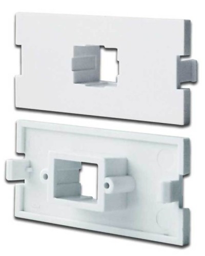 Вставка модульная под SC симплексный адаптер в розетку LAN-MB, белая LANMASTER LAN-MBP-1SC-WH в Орле Коннекторы Pintop.ru