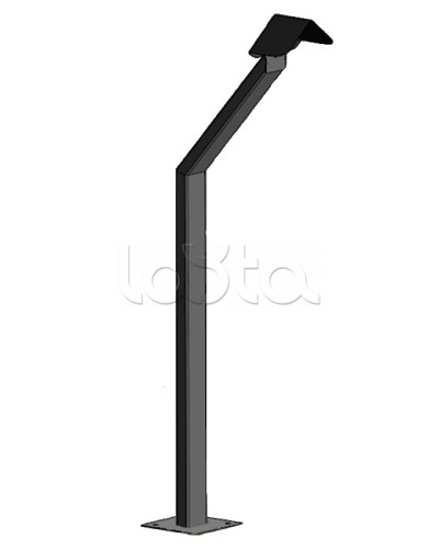 Стойка кнопки выхода Аякс наклонная исп.00 (на асфальт), черная Магнито-контакт в Орле Дополнительное оборудование для ОПС Pintop.ru