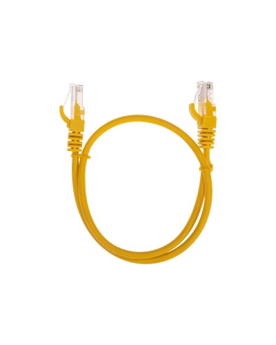 Патч-корд U/UTP, CAT 5e, RJ45-RJ45, 26AWG, LSZH, желтый, 0,5м REXANT 02-0105-05 в Орле Патчкорды (медные) Pintop.ru