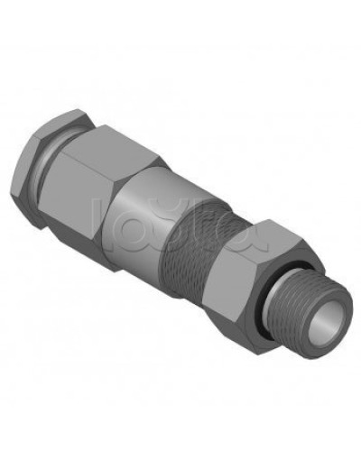 Кабельный ввод для бронированного кабеля с двойным уплотнением резьбой G1/2, внешним диаметром кабеля D=14-18 мм и проходным диаметром кабеля d=8-12 мм Спектрон КВБ-18/12-2У-М-G1/2 в Орле Аксессуары для кабель-канала Pintop.ru