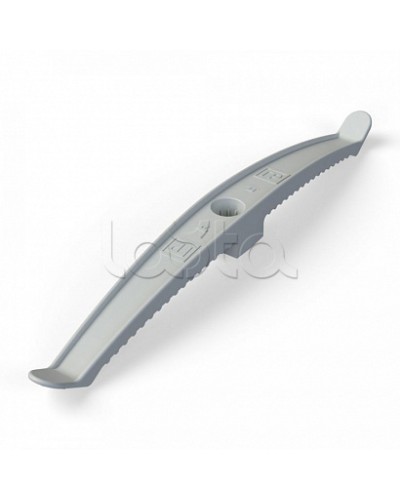 Держатель кабеля двусторонний для прямого монтажа серый (20шт/120шт уп/кор) Промрукав (PR13.0382) в Орле Монтажные материалы Pintop.ru