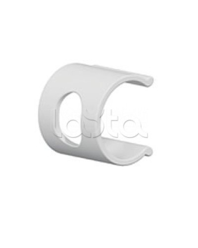 Клипса для крепления наклеек с калиброванными отверстиями D25 (50шт.), цвет белый Экопласт (49626-50W) в Орле Держатели, клипсы, скобы Pintop.ru