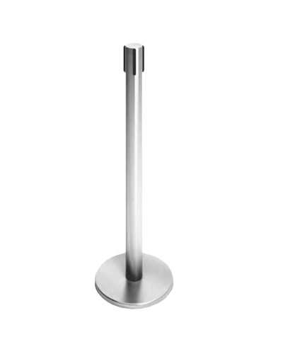 Стойка ограждения передвижная с ремнем (5 метров красный с тормозом) Oxgard ВЗР2387.02 в Орле Ограждения Pintop.ru