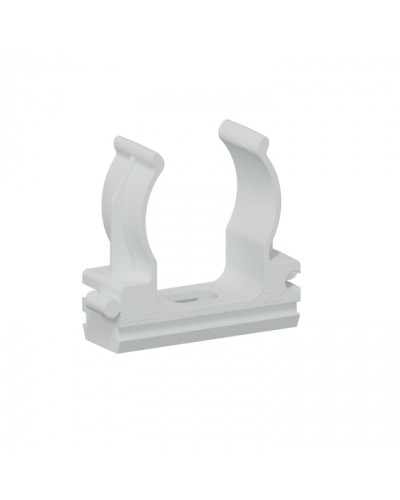 Клипса для аспирационной системы D25мм, АБС, цвет белый Экопласт (49725-50W) в Орле Пожарные извещатели Pintop.ru