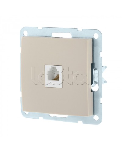 Розетка компьютерная RJ-45 кат. 5е с накладкой (бежевый) LK60 Экопласт (866101-1) в Орле Розетки компьютерные и телефонные Pintop.ru