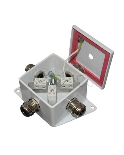 Коробка монтажная огнестойкая Гефест КМ-О (2к*6,0)-IP66, четыре ввода 80х80х68 в Орле Распределительные коробки Pintop.ru