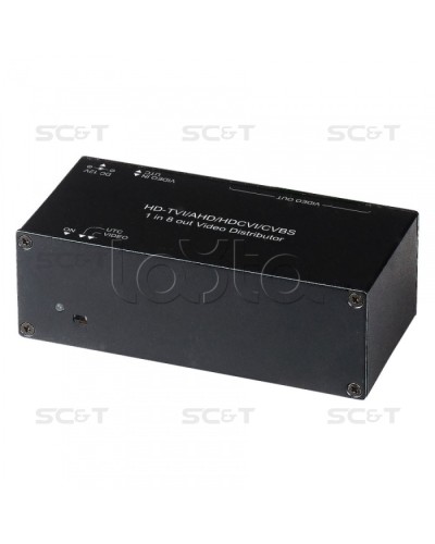 Распределитель видеосигнала HDCVI/HDTVI/AHD SC&T CD108HD в Орле Видеоусилители, Модуляторы, Делители Pintop.ru