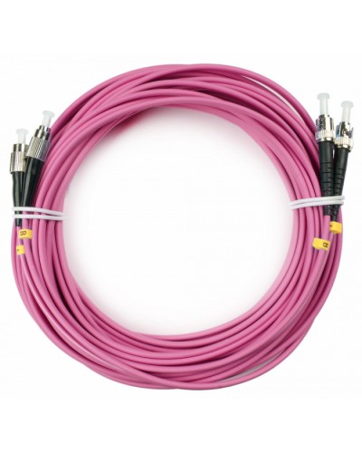 Шнур оптический duplex FC-ST 50/125 mm OM4 15м LSZH Cabeus FOP-50-OM4-FC-ST-15m в Орле Патч-корды оптические Pintop.ru