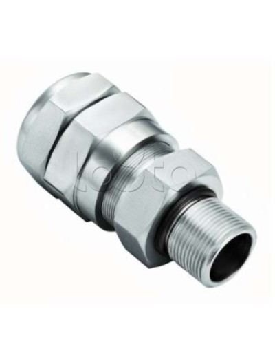 Кабельный ввод для бронированного кабеля с уплотнением внутренней оболочки кабеля резьбой G1/2, внешним диаметром кабеля D от 11 до 15 мм и проходным диаметром кабеля d= 6-10 мм Спектрон КВБ-15/10-М-G1/2 в Орле Аксессуары для кабель-канала Pintop.r