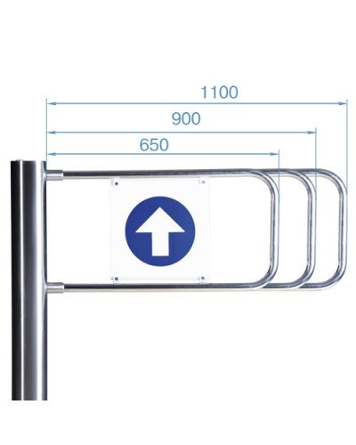 Створка для стойки калитки PERCo-AG-650 (650мм) в Орле Ограждения Pintop.ru