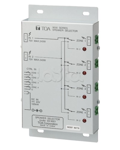 Селектор внешний TOA SS-9001 в Орле Системы оповещения и трансляции TOA Pintop.ru