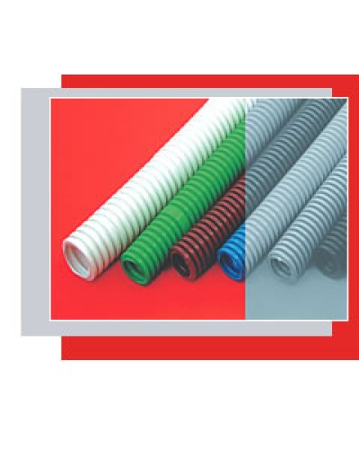 Труба гофрированная HFFR легкая диам 20 мм, с зондом, без галогена, трудногорючая, цвет серый Экопласт 20120HFR в Орле Труба (ОКЛ) Экопласт Pintop.ru