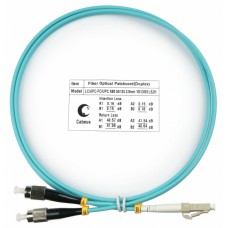 Шнур оптичесикй duplex LC-FC 50/125 MM OM3 1 м LSZH Cabeus FOP-50-LC-FC-1M