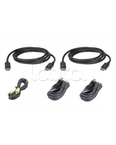 Комплект кабелей USB, DisplayPort, Dual Display для защищенного KVM-переключателя (3м) ATEN 2L-7D03UDPX5 в Орле Видеоусилители, Модуляторы, Делители Pintop.ru